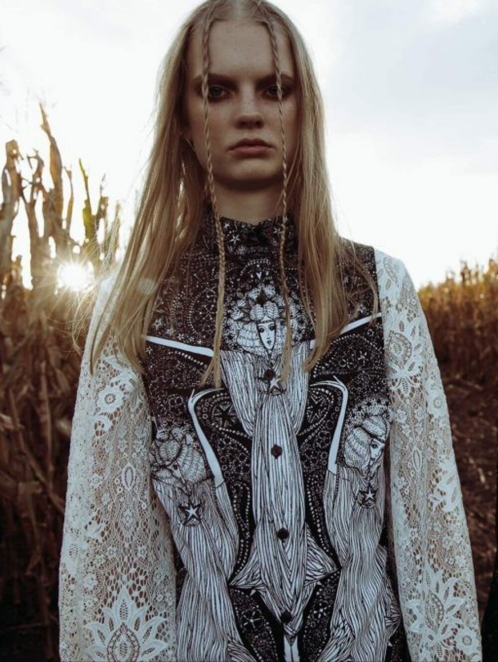 Blackmilk The Sacred Flame Witchy Harvest Collection Business Time Shirt Large